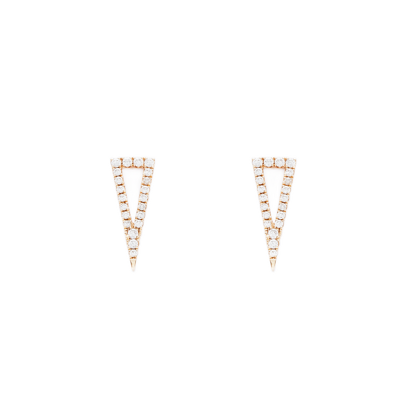 Elongated Pyramid Earrings