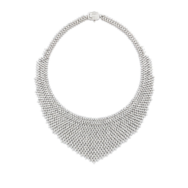 Audrey's Silk Diamond Necklace
