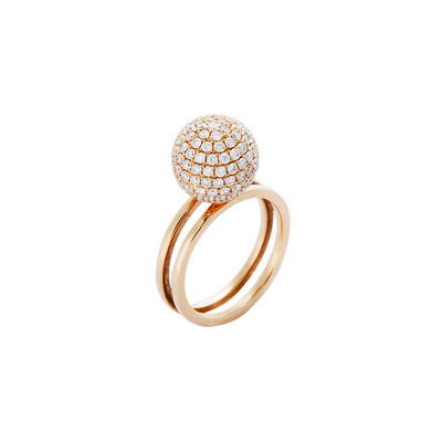 Double Sphere Stackable Ring