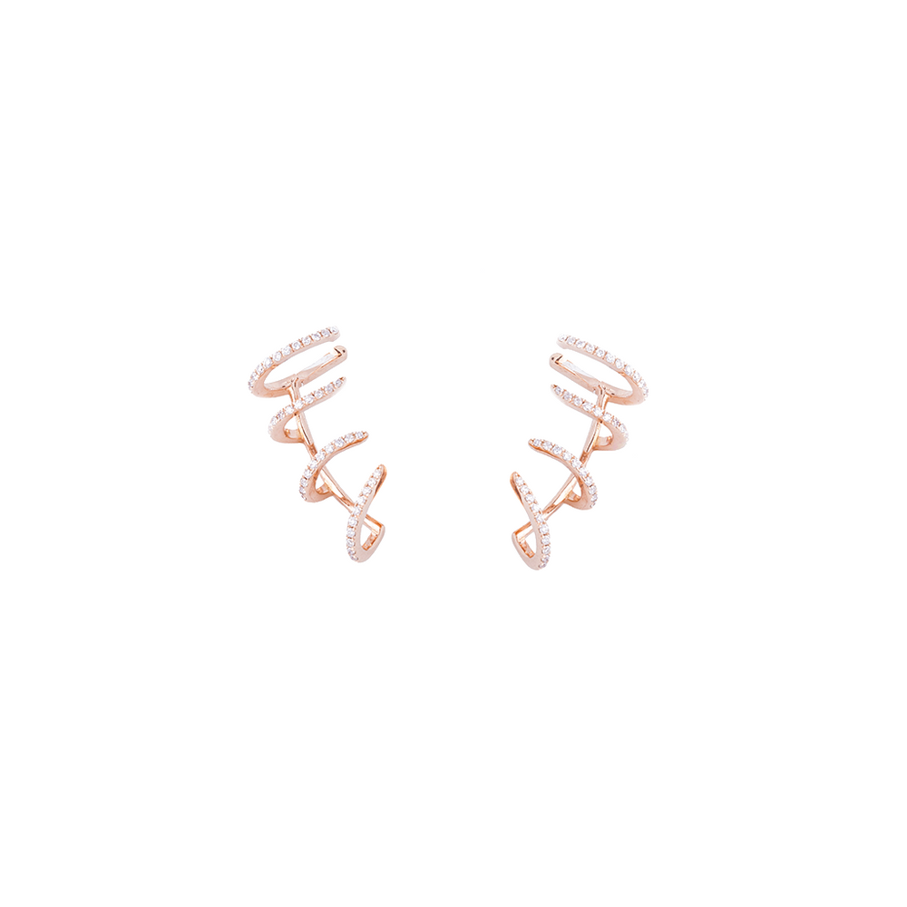 Four Claws Cuff Earrings