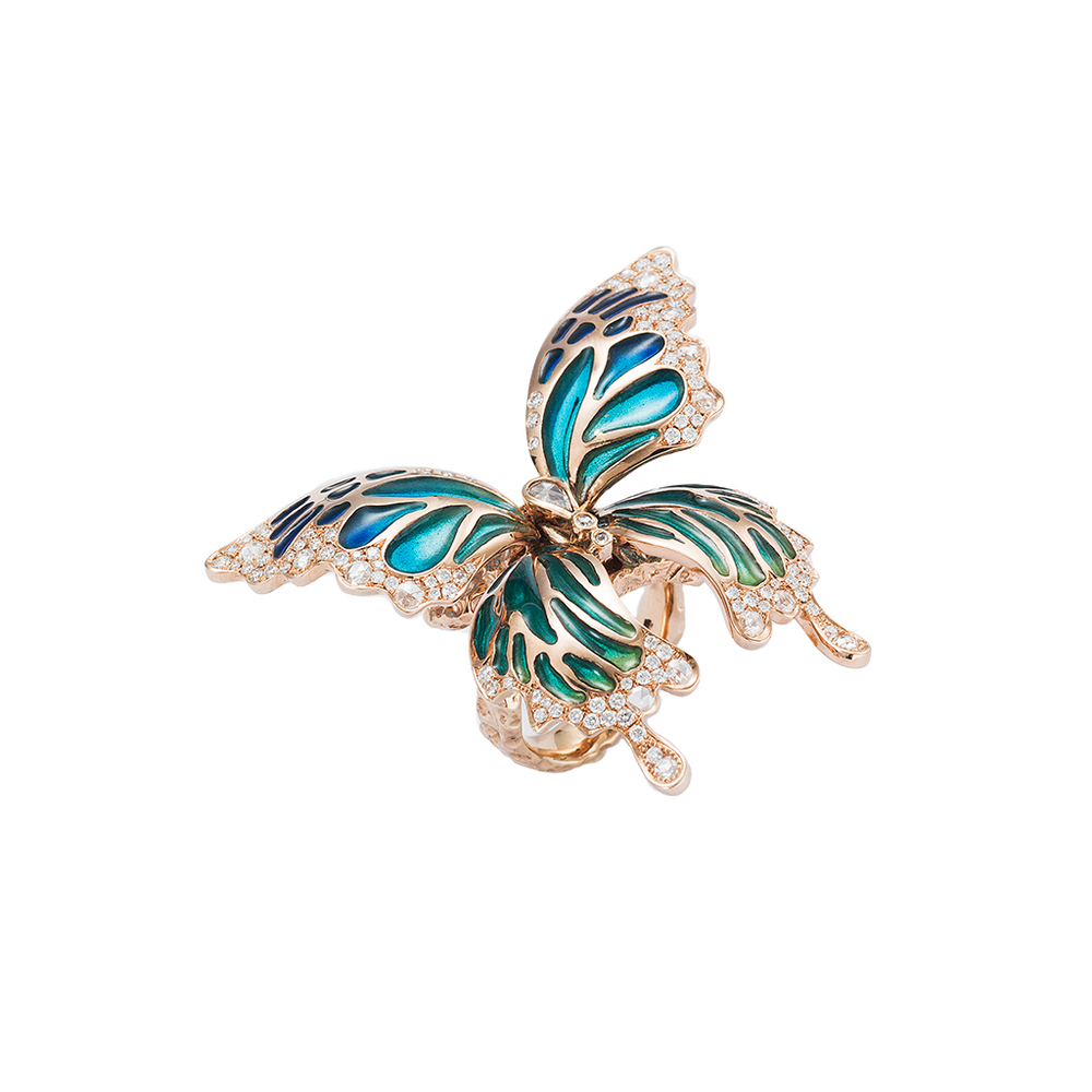 Chrysalis Butterfly Ring